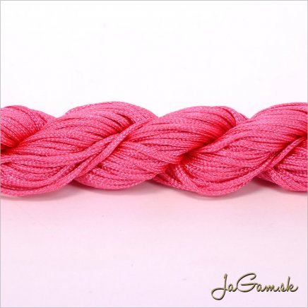 Nylonová šnúrka 2mm ružová - 12m (1033_07)